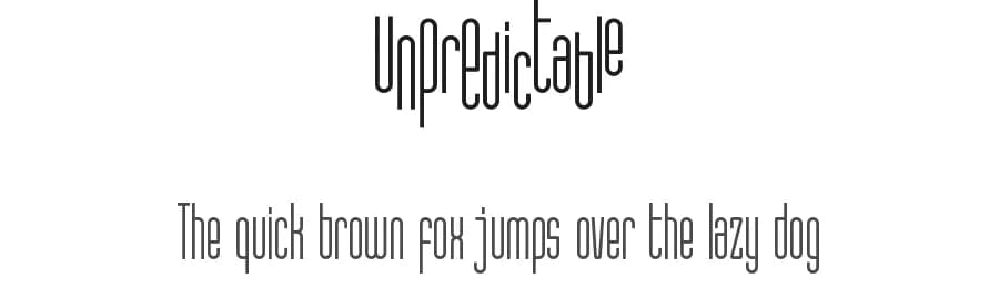 Unpredictable by PutraCetol Studio — Sans Serif Font