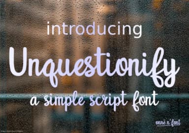 Unquestionify Font by Unatype — Script Handwritten Font — thumbnail 1