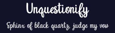 Unquestionify by Onne Hermawan — Script Handwritten Font — thumbnail 2
