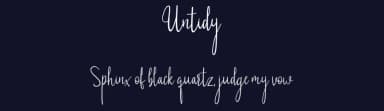 Untidy by Fontysia — Script Handwritten Font — thumbnail 2