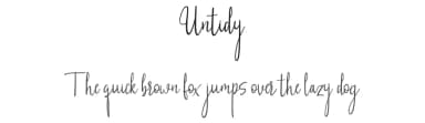 Untidy by Fontysia — Script Handwritten Font — thumbnail 1