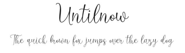 Untilnow by Sizimon.id — Script Handwritten Font