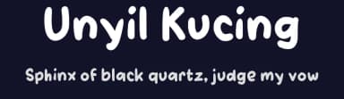 Unyil Kucing by wepfont.com — Script Handwritten Font — thumbnail 2