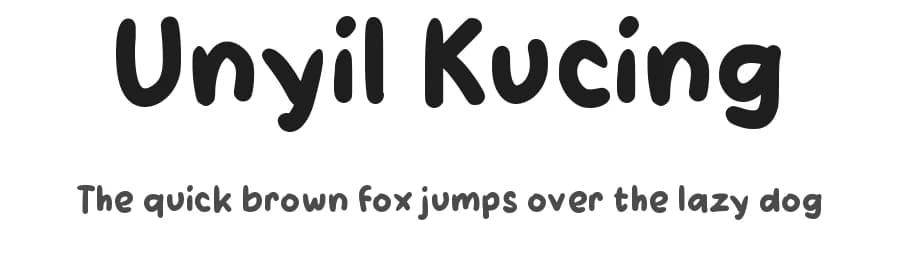 Unyil Kucing by wepfont.com — Script Handwritten Font