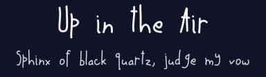 Up in the Air by Reema Chhabra — Script Handwritten Font — thumbnail 2