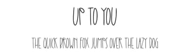 Up to You by Abo Daniel Studio — Script Handwritten Font — thumbnail 1