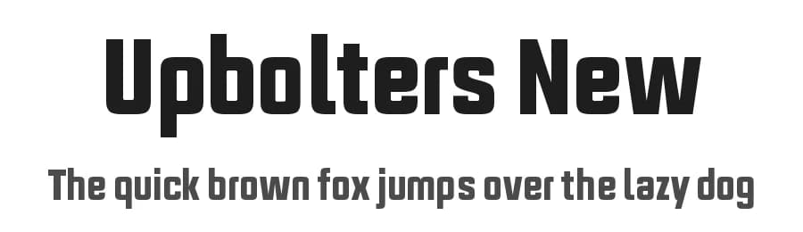 Upbolters New by 7NTypes — Sans Serif Font