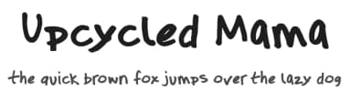 Upcycled Mama by FontPanda — Script Handwritten Font — thumbnail 1