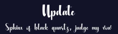 Update by Scratchones — Script Handwritten Font — thumbnail 2