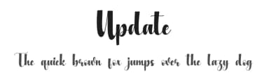 Update by Scratchones — Script Handwritten Font — thumbnail 1