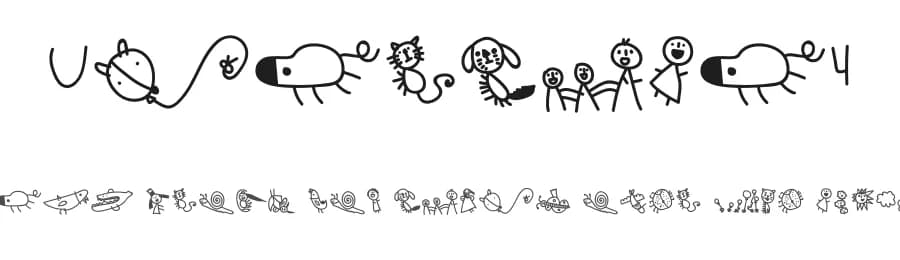 Upirjuli4 by Vaclav Krejci — Dingbats Font