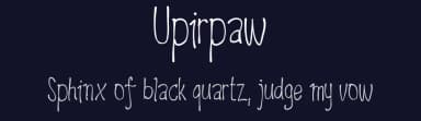Upirpaw by Vaclav Krejci — Script Handwritten Font — thumbnail 2