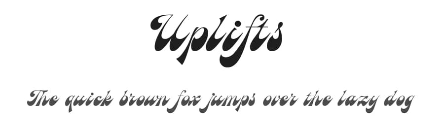 Uplifts by Dharmas Foundry — Script Handwritten Font