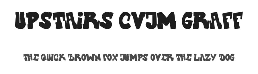 Upstairs CVJM Graff by cody — Script Handwritten Font