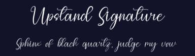 Upstand Signature by FreshtypeINK — Script Handwritten Font — thumbnail 2