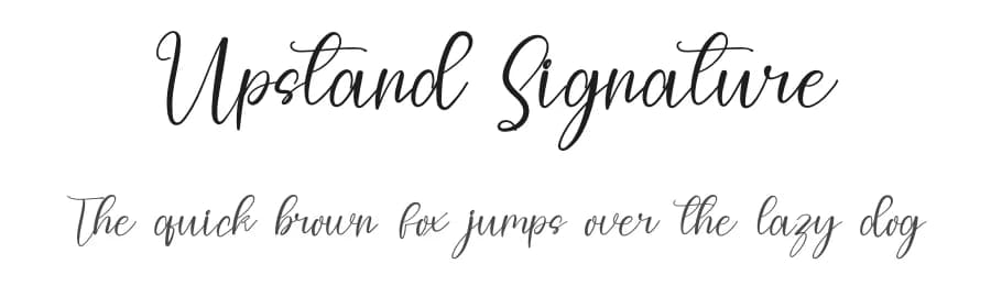 Upstand Signature by FreshtypeINK — Script Handwritten Font — preview 1