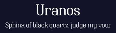 Uranos by Paweł Burgiel — Serif Font — thumbnail 2