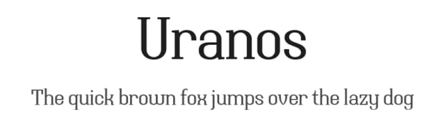 Uranos by Paweł Burgiel — Serif Font