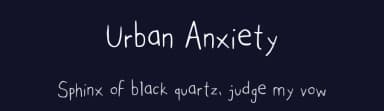 Urban Anxiety by p joks — Script Handwritten Font — thumbnail 2