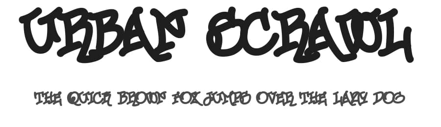 Urban Scrawl — Script Handwritten Font
