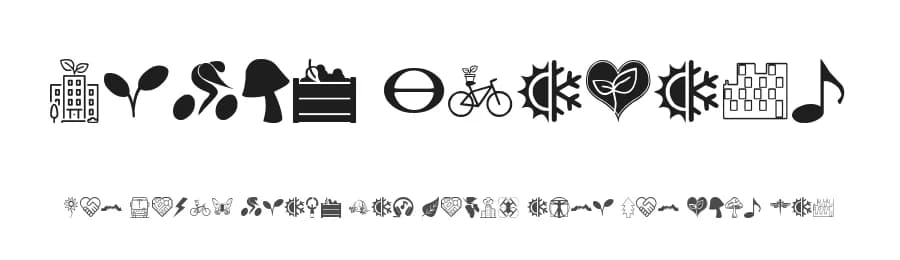 Urban Ecology by Glyphcraft — Dingbats Font