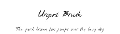 Urgent Brush by selawetype — Script Handwritten Font — thumbnail 1