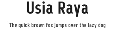 Usia Raya by wepfont.com — Sans Serif Font — thumbnail 1