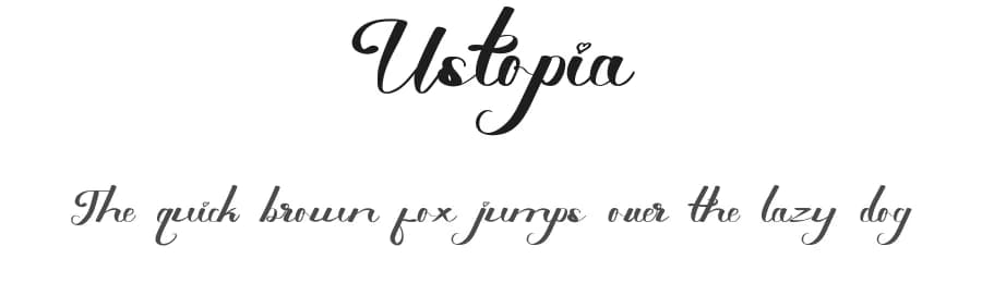 Ustopia by RaisProject — Script Handwritten Font