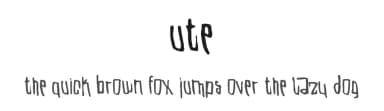 Ute by Michael Schinköthe — Script Handwritten Font — thumbnail 1