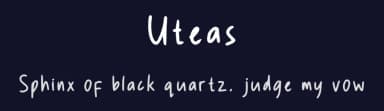 Uteas by Utea's Font — Script Handwritten Font — thumbnail 2