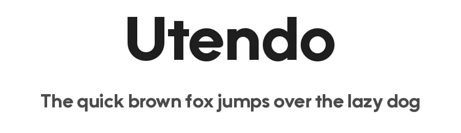 Utendo by LyonsType — Sans Serif Font