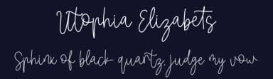Utophia Elizabets by Integritype Studio — Script Handwritten Font — thumbnail 2