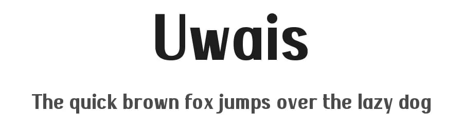 Uwais by wepfont.com — Sans Serif Font