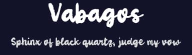 Vabagos by wepfont.com — Script Handwritten Font — thumbnail 2