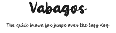 Vabagos by wepfont.com — Script Handwritten Font — thumbnail 1
