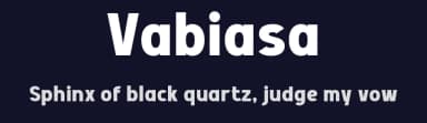 Vabiasa by wepfont.com — Sans Serif Font — thumbnail 2