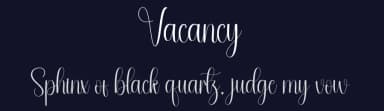 Vacancy by Andi Moz — Script Handwritten Font — thumbnail 2