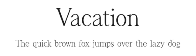 Vacation by Font Kingdom — Serif Font