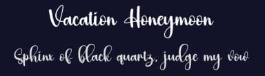 Vacation Honeymoon by Scratchones — Script Handwritten Font — thumbnail 2