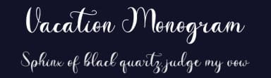 Vacation Monogram by Selvia Design — Script Handwritten Font — thumbnail 2