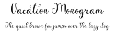 Vacation Monogram by Selvia Design — Script Handwritten Font — thumbnail 1