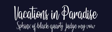 Vacations in Paradise by Billy Argel Fonts ® — Script Handwritten Font — thumbnail 2