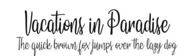 Vacations in Paradise by Billy Argel Fonts ® — Script Handwritten Font — thumbnail 1