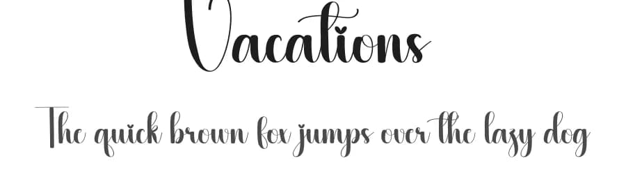 Vacations by Scratchones — Script Handwritten Font