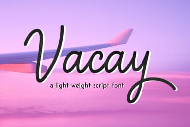 Vacay Font by Silhouette America, Inc. — Script Handwritten Font — thumbnail 1