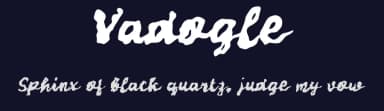 Vadogle by wepfont.com — Script Handwritten Font — thumbnail 2