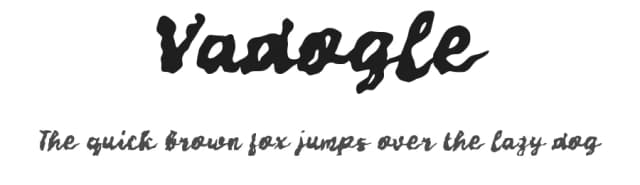 Vadogle by wepfont.com — Script Handwritten Font