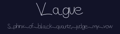 Vague by Gaelleing — Script Handwritten Font — thumbnail 2