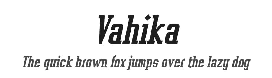 Vahika by Typodermic Fonts — Serif Font