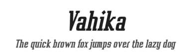Vahika by Typodermic Fonts — Serif Font — thumbnail 1